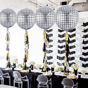 4D Disco Shaped Balloon Pack of 8